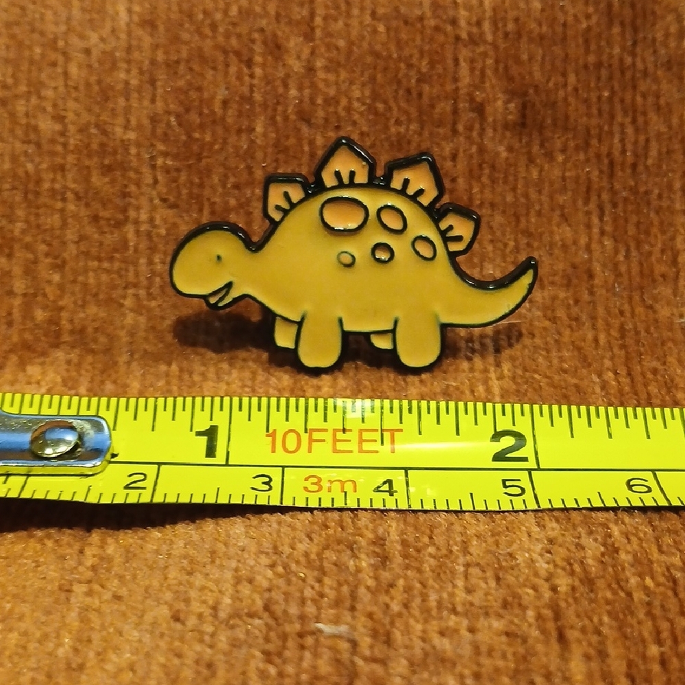 NEW Happy Dinosaur Enamel Pin - Picture 3 of 4